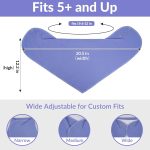 Adult Drool Bandana Bibs, Large Absorbent Special Needs Bibs Set for Teens, Adults, 4+ Years Boy Girl Men Women, 3 Packs - Image 3